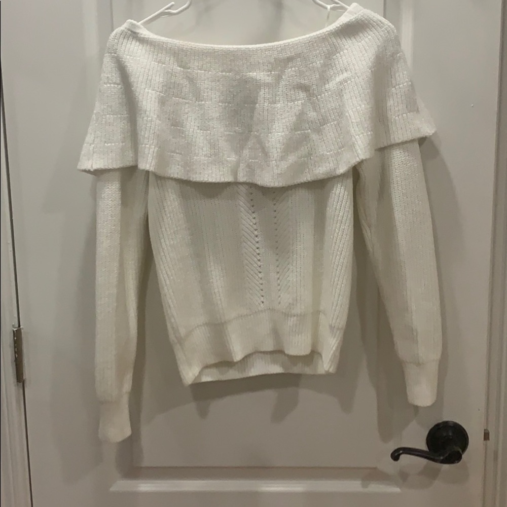 Chelsea and Violet off the Shoulder Sweater